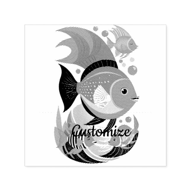 Tropische Fischsorte Thunder_Cove Permastempel (Design)