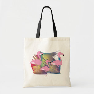 Tropische Flamingo-Geschenke Tragetasche