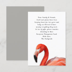 Tropische Flamingo-Herzlichen-Glückwunsch-Karten Einladung
