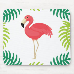 Tropische Flamingo-Mausunterlage Mousepad