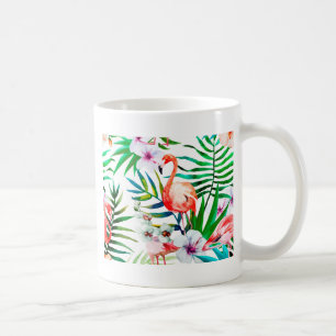 Tropische Flamingokunst Kaffeetasse