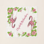 Tropische Flamingos und Blume Chiffon Scarf Schal<br><div class="desc">Ein heißer neuer Trend für den Sommer, alles was tropisch. Flamingos, Palmen, Hibiskus-Blume und tropische Pflanze, die perfekte Kleidung für ein Party oder andere Veranstaltungen. Dieser personalisierte Schal macht ein tolles Geschenk! Dieses originale BCasTal-Design ist auf mehreren Produkten erhältlich und hat zahlreiche Koordinaten, von denen viele personalisiert oder an Ihren...</div>