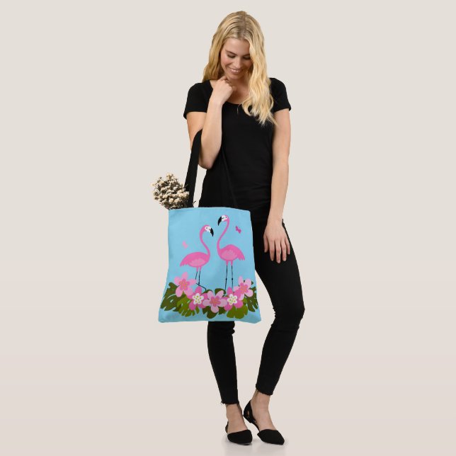 Tropische Flamingos und Blumenbilder (Am Model)