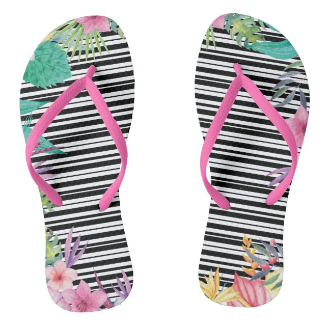 Tropische Flip Flops (Fußbett)