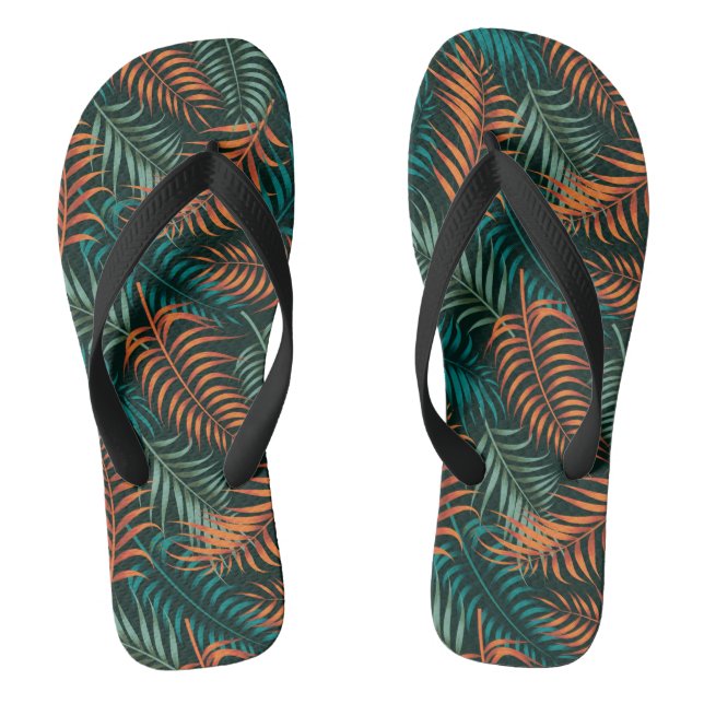 Tropische Flip Flops (Fußbett)