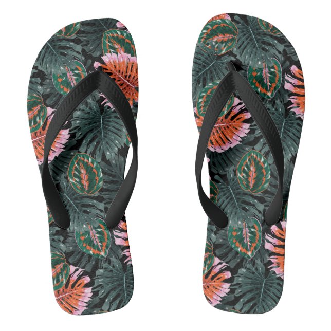 Tropische Flip Flops (Fußbett)