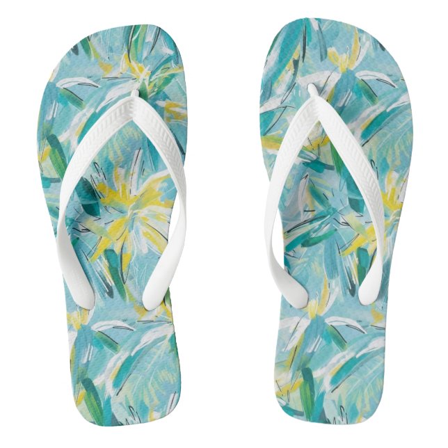 Tropische Flip Flops (Fußbett)