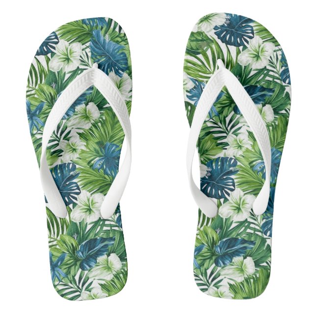 Tropische Flip Flops (Fußbett)