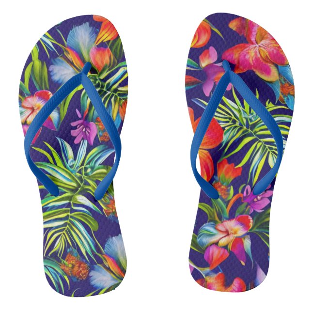 Tropische Flip Flops (Fußbett)