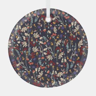 Tropische Flora: Botanischer Zufall Vintag. Ornament Aus Glas