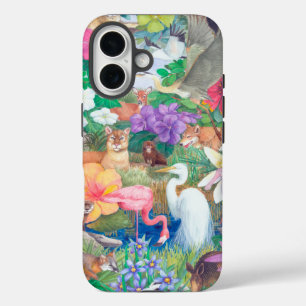 Tropische Flora und Fauna - IPhone-Fall iPhone 16 Hülle
