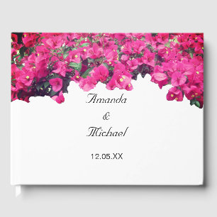 Tropische Florale Hochzeit Gästebuch