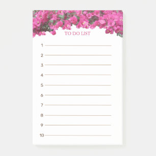 Tropische Florale To-Do-Liste Post-it Klebezettel