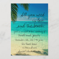 Tropische Florida-Strand-Hochzeit laden ein