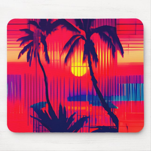 Tropische Fluchtfantasie Mousepad (Vorne)