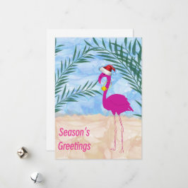 Tropische Frohe Festtage Feiertagskarte