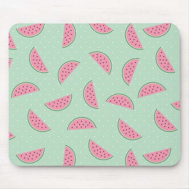 Tropische Frucht-Farben-Spritzer-Muster Mousepad (Vorne)