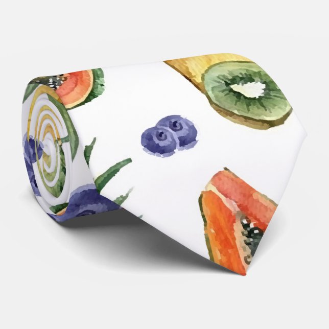 Tropische Frucht Krawatte (Gerollt)