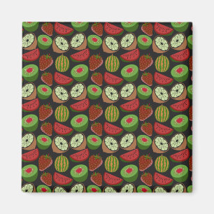 Tropische Frucht nahtlos farbenfroh Magnet