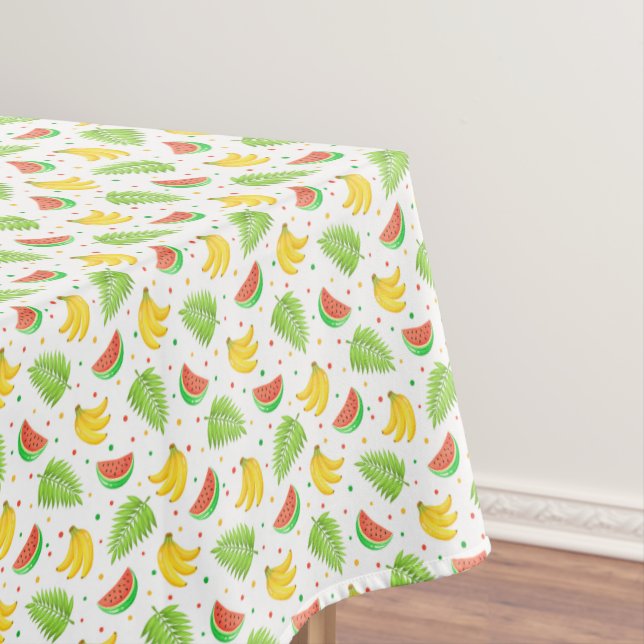 Tropische Frucht-Tupfen-Muster Tischdecke (Beispiel)
