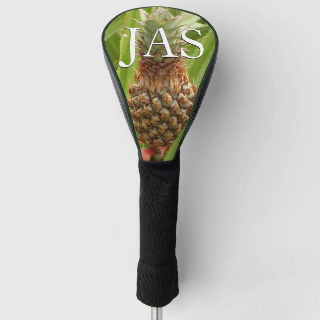 Tropische Früchte der Ananas in der Natur Golf Headcover (Vorderseite)