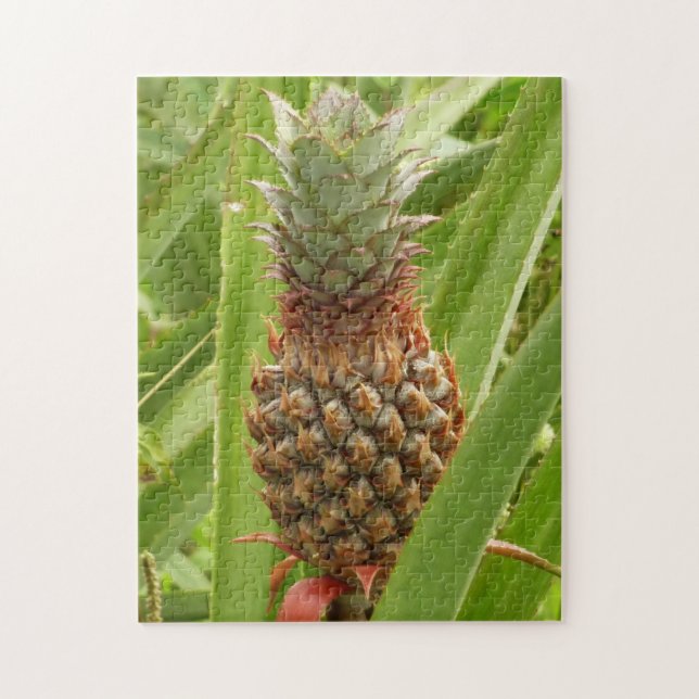 Tropische Früchte der Ananas in der Natur Puzzle (Vertikal)