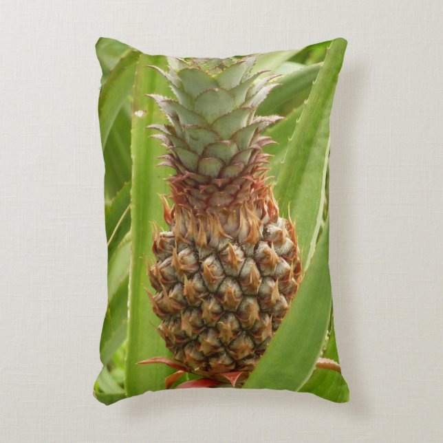 Tropische Früchte der Ananas in der Natur Zierkissen (Vorderseite(Vertikal))