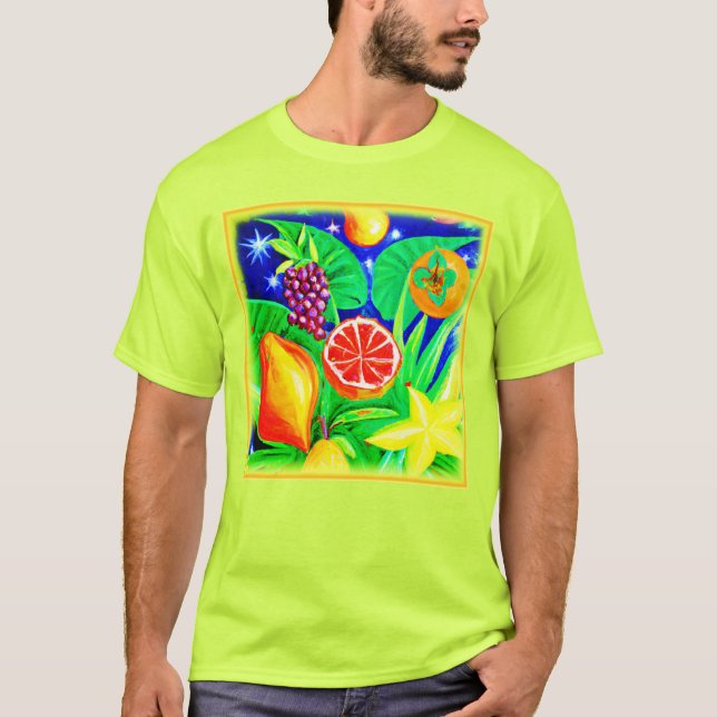 Tropische Früchte im Himmel. Jetzt kaufen T-Shirt (Vorderseite)