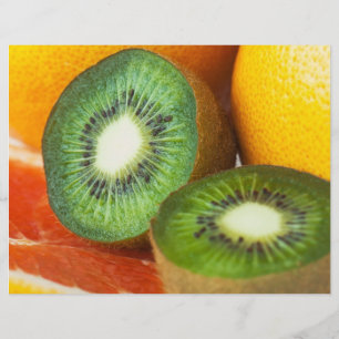 Tropische Früchte: Kiwi und Grapefruits Flyer
