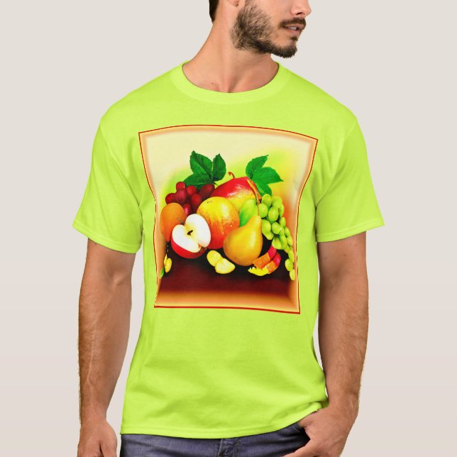 Tropische Früchte Malerei. Jetzt kaufen T-Shirt (Vorderseite)