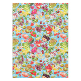 Tropische Früchte mit Mundwasser Tischdecke