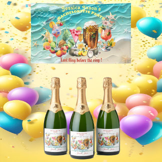 Tropische Früchte Strandcocktails Junggesellinnena