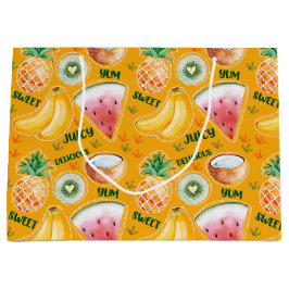 Tropische Fruchtgeschenktasche Große Geschenktüte