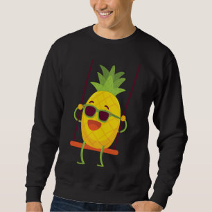 Tropische Fruchtschwinger-Ananas Sweatshirt