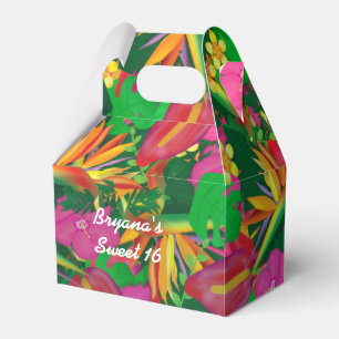 Tropische Garten Bird of Paradise Partygeschenkbox Geschenkschachtel