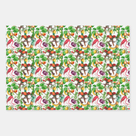 Tropische Gärten Geschenkpapier Set