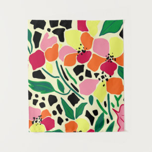 Tropische Gartenpunkte Wandteppich