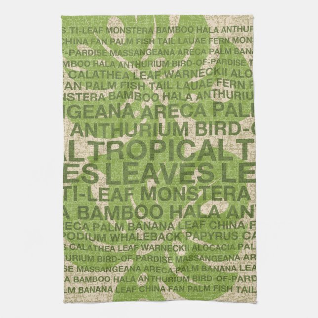 Tropische Gartenwand Geschirrtuch (Vertikal)