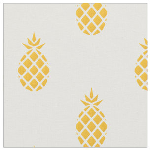 Tropische gelbe Ananas Stoff