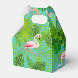 Tropische Geschenkboxen Palme des Flamingos Geschenkschachtel