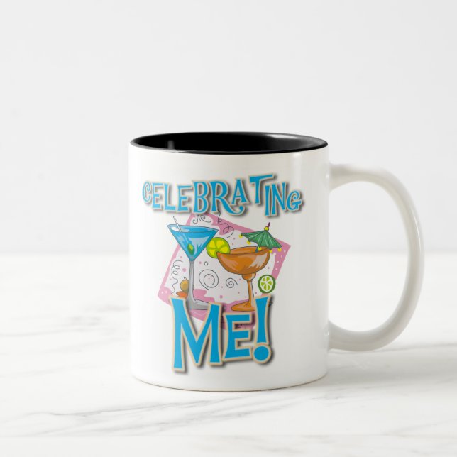 Tropische Getränke feiern mich Zweifarbige Tasse (Rechts)