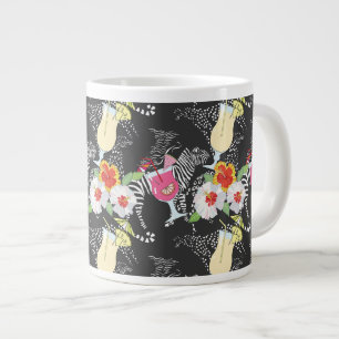 Tropische Getränke mit Tieren Jumbo-Tasse