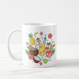 Tropische Getränke – Süße Sommer-Cocktail-Tasse Kaffeetasse