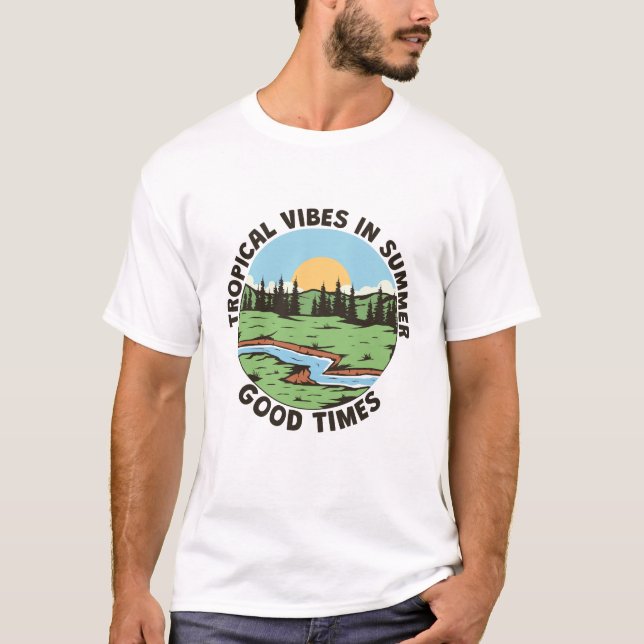 Tropische Gewässer im Sommer T-Shirt (Vorderseite)
