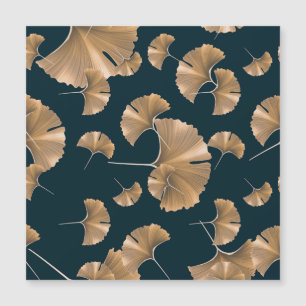 Tropische Ginko-Palmen-Blätter, hawaiianisches Mus Magnetkarte
