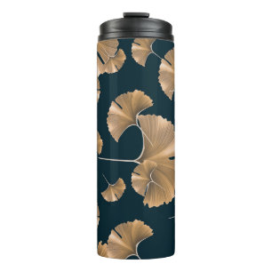 Tropische Ginko-Palmen-Blätter, hawaiianisches Mus Thermosbecher