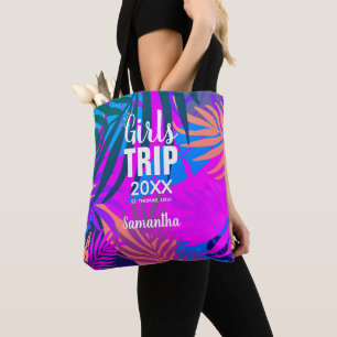 Tropische Girls-Reise mit Krone, Jahr und Name
