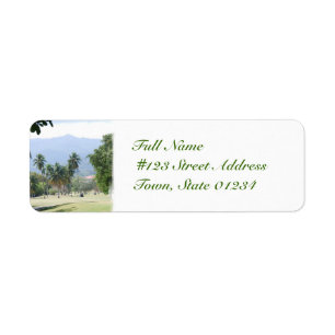 Tropische Golfplatz-Postsendung-Aufkleber