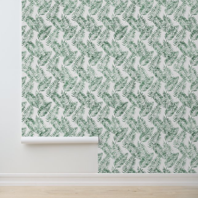 Tropische grüne Blätter Tapete (Anwendung)