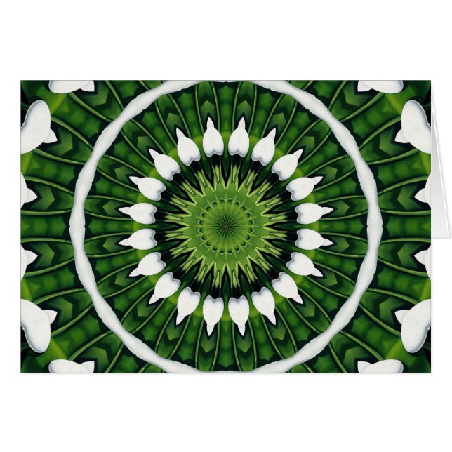 Tropische grüne Mandala (Vorderseite (Horizontal))